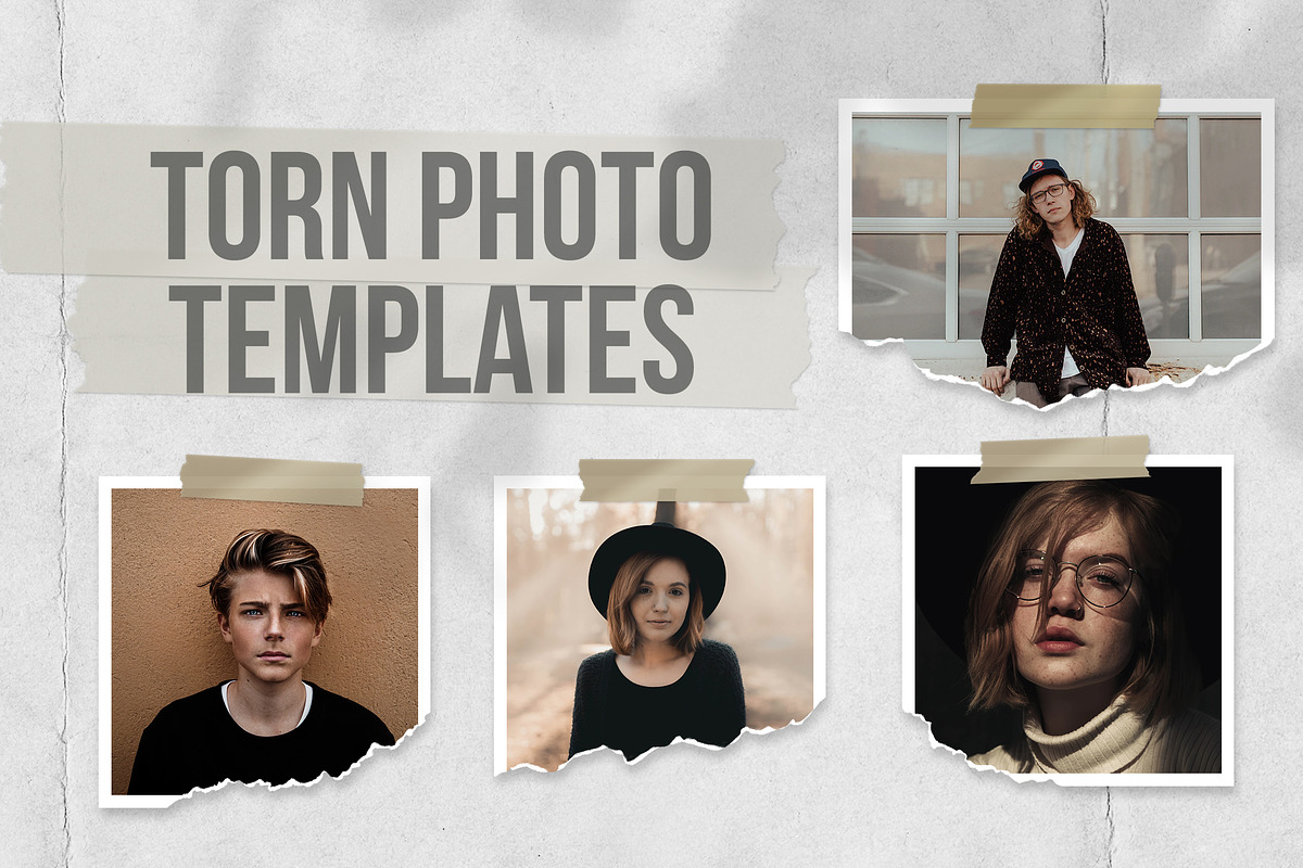 Torn Photo Templates in Mockup Templates - product preview 8