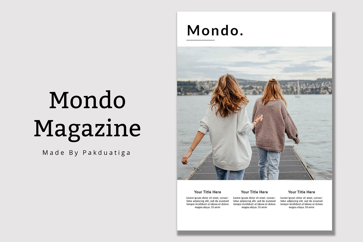 Mondo Magazine Template in Magazine Templates - product preview 8