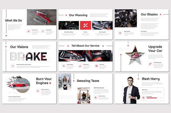 Brake - Powerpoint Template in PowerPoint Templates - product preview 3