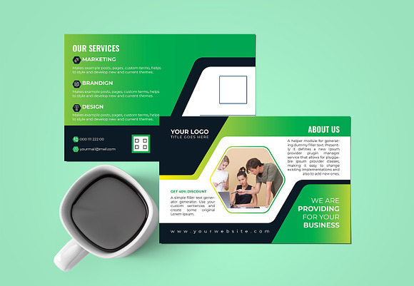 Corporate Postcard Design in Postcard Templates - product preview 1