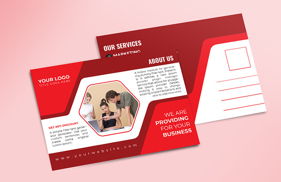 Corporate Postcard Design in Postcard Templates - product preview 2