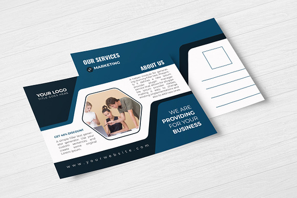 Corporate Postcard Design in Postcard Templates - product preview 3