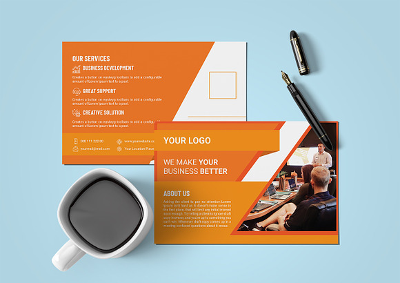 Corporate Business Postcard Design in Postcard Templates - product preview 2