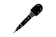 Microphone glyph icon
