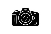 Photocamera glyph icon