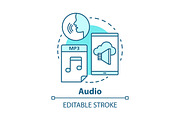 Audio concept icon