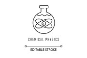 Chemical physics linear icon