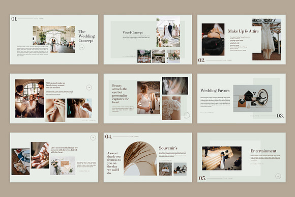 Visuel Wedding - Powerpoint in PowerPoint Templates - product preview 2