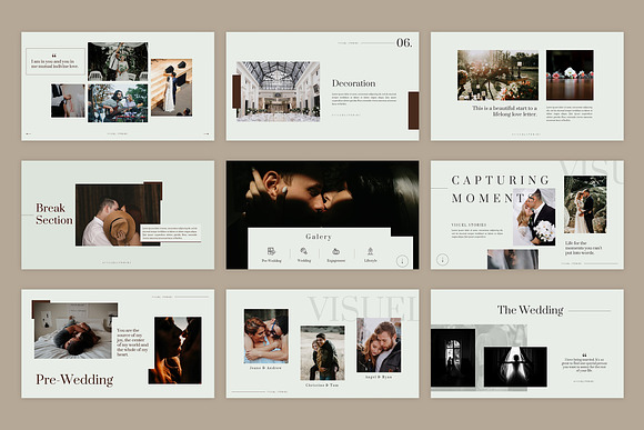 Visuel Wedding - Powerpoint in PowerPoint Templates - product preview 3