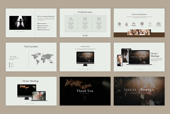 Visuel Wedding - Powerpoint in PowerPoint Templates - product preview 5