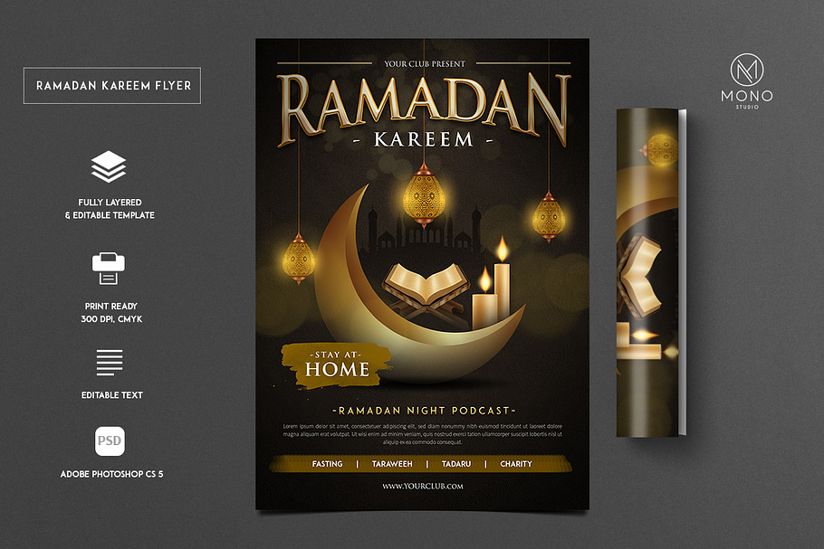 Ramadan Kareem Flyer in Flyer Templates - product preview 8