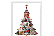Christmas tree  photo collage