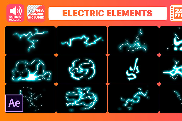 Hand Drawn Electric Elements