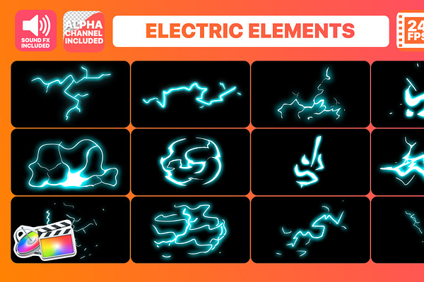Hand Drawn Electric Elements