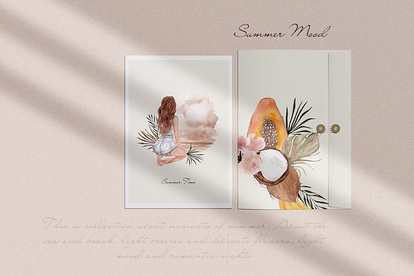 Summer mood. Aesthetic collection in Illustrations - product preview 1