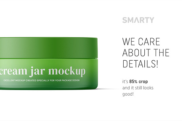 Cream jar mockup 100ml in Product Mockups - product preview 2