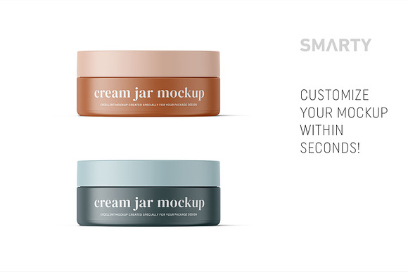 Cream jar mockup 100ml in Product Mockups - product preview 4