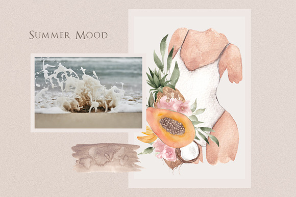 Summer mood. Aesthetic collection in Illustrations - product preview 3