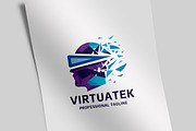 Virtual Human Face Logo