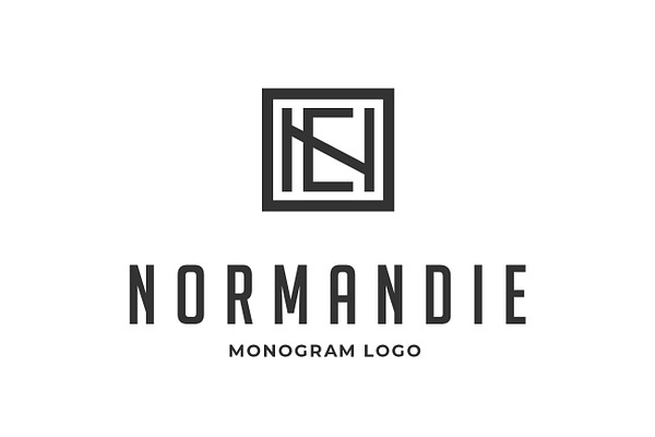 N  Letter Logo NE Monogram