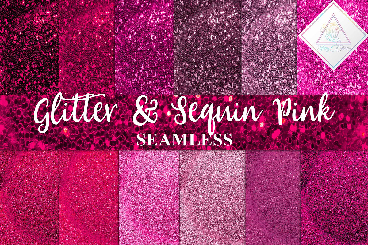 Pink Glitter & Sequin Digital Paper in Textures - product preview 8