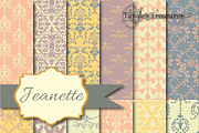 Jeanette Pastels Digital Paper pack