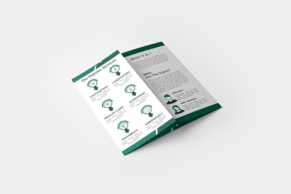 Medical Trifold Brochure Template in Brochure Templates - product preview 2
