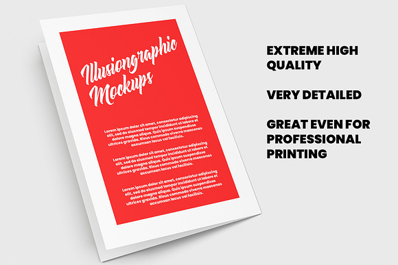 Bi-Fold Half Letter Brochure Mock-up in Product Mockups - product preview 2