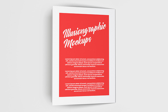Bi-Fold Half Letter Brochure Mock-up in Product Mockups - product preview 7