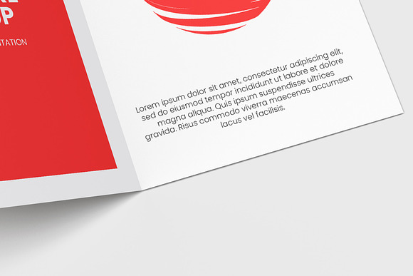 Bi-Fold Half Letter Brochure Mock-up in Product Mockups - product preview 9