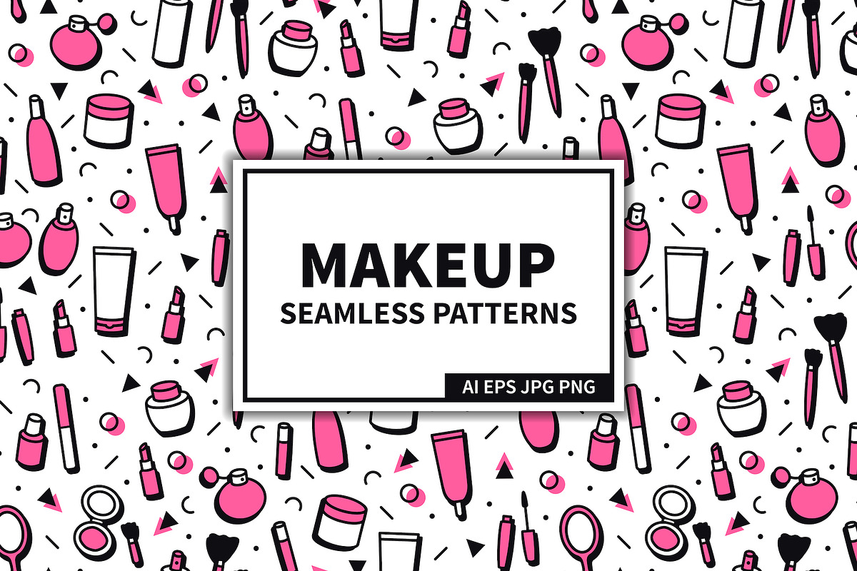 Makeup & Cosmetics Seamless Patterns in Patterns - product preview 8