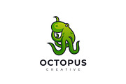 green octopus logo ilustration
