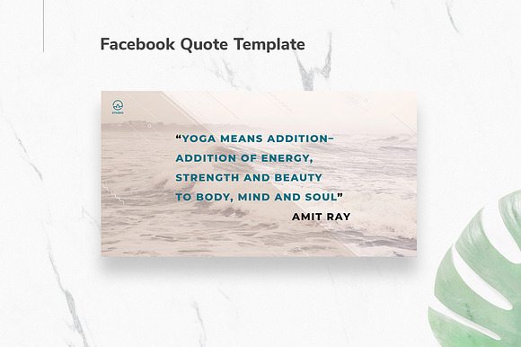 Yoga Instructor Facebook Materials in Facebook Templates - product preview 6