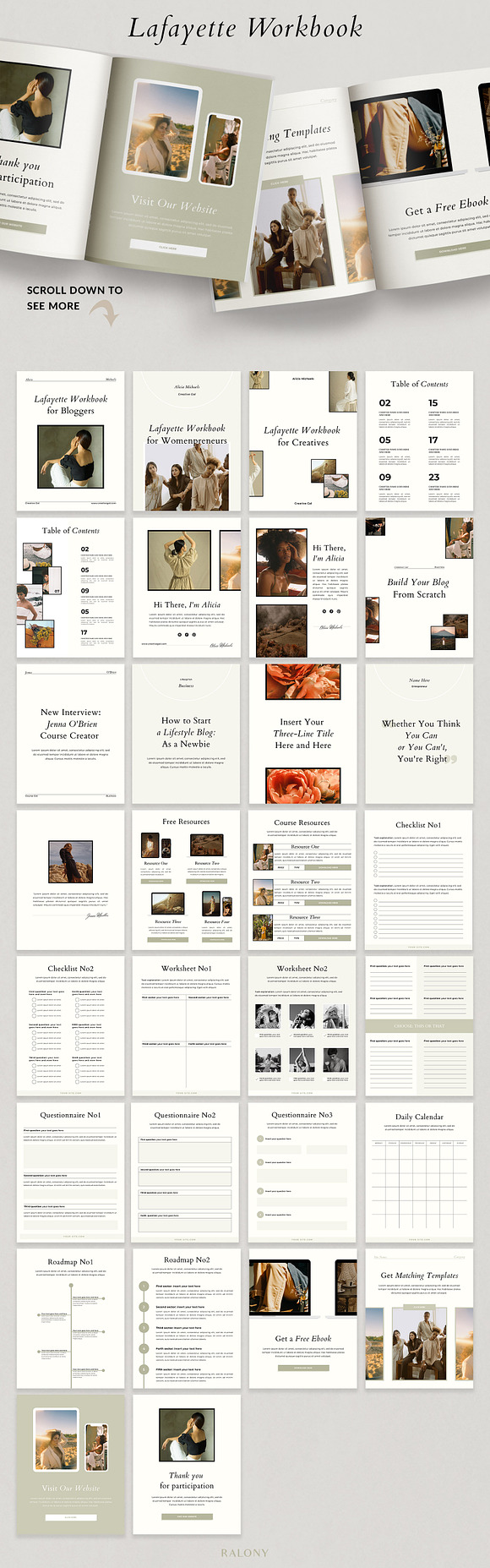 Course Creator Workbook | Lafayette in Magazine Templates - product preview 11