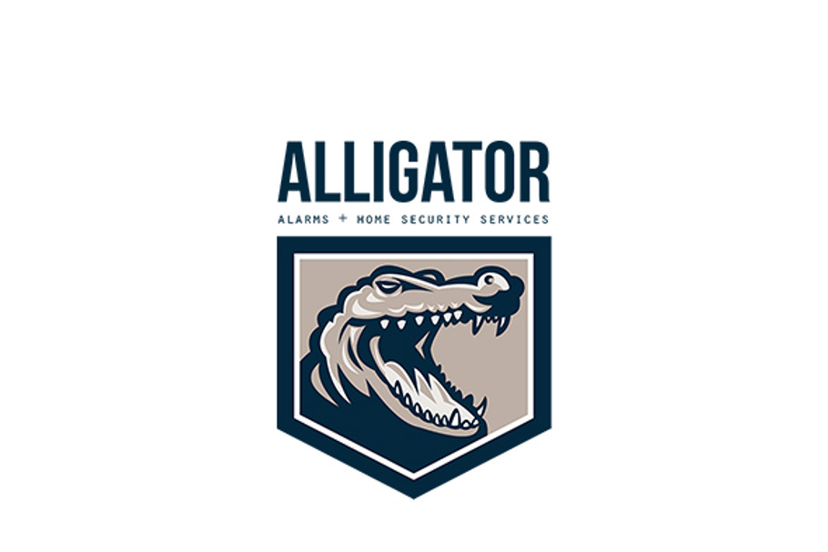 Alligator Alarms and Home Security L in Logo Templates - product preview 8