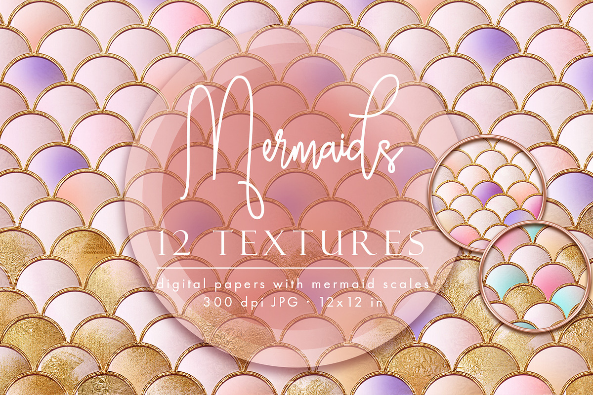 12 Blush meramid patterns - JPG in Patterns - product preview 8