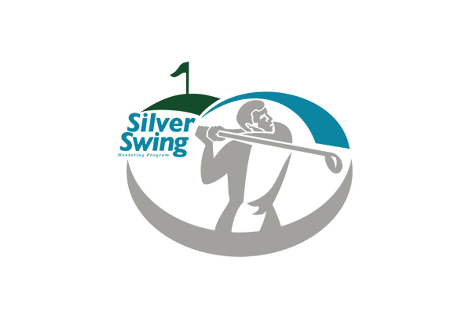 Silver Swing Golfer Logo in Logo Templates - product preview 8