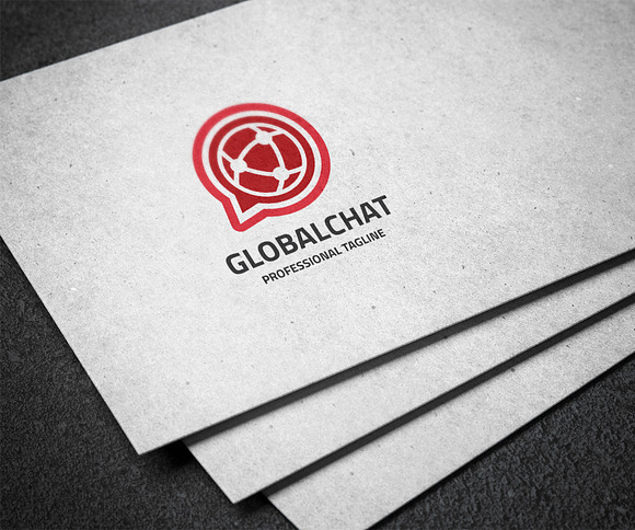 Global Chat Logo in Logo Templates - product preview 2