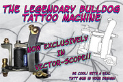 Traditional Tattoo Machine Vector