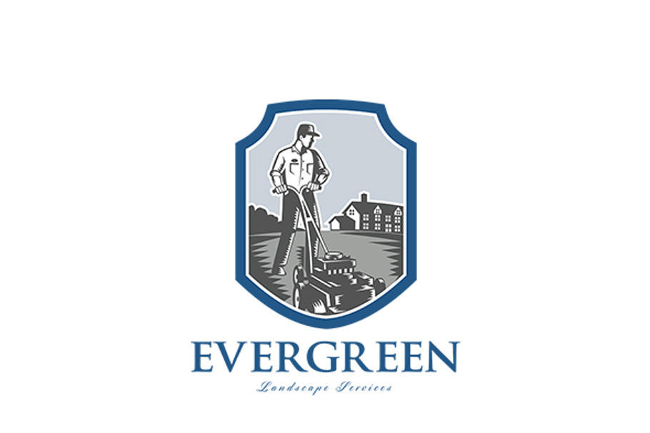 Evergreen Landscape Services Logo in Logo Templates - product preview 8