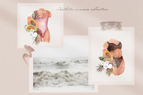 Summer mood. Aesthetic collection in Illustrations - product preview 4