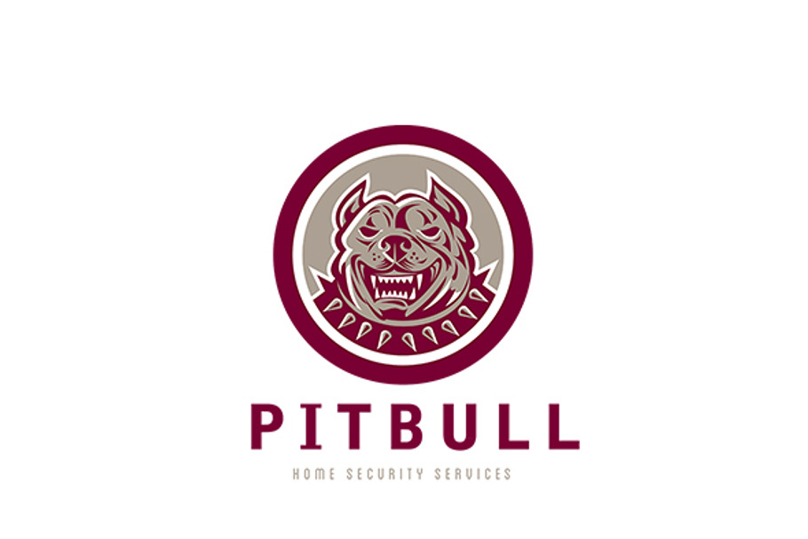 Pitbull Home Security Services Logo in Logo Templates - product preview 8
