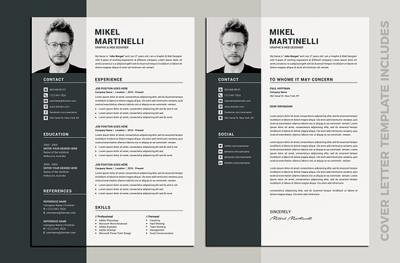 Resume/CV Word Template in Resume Templates - product preview 4