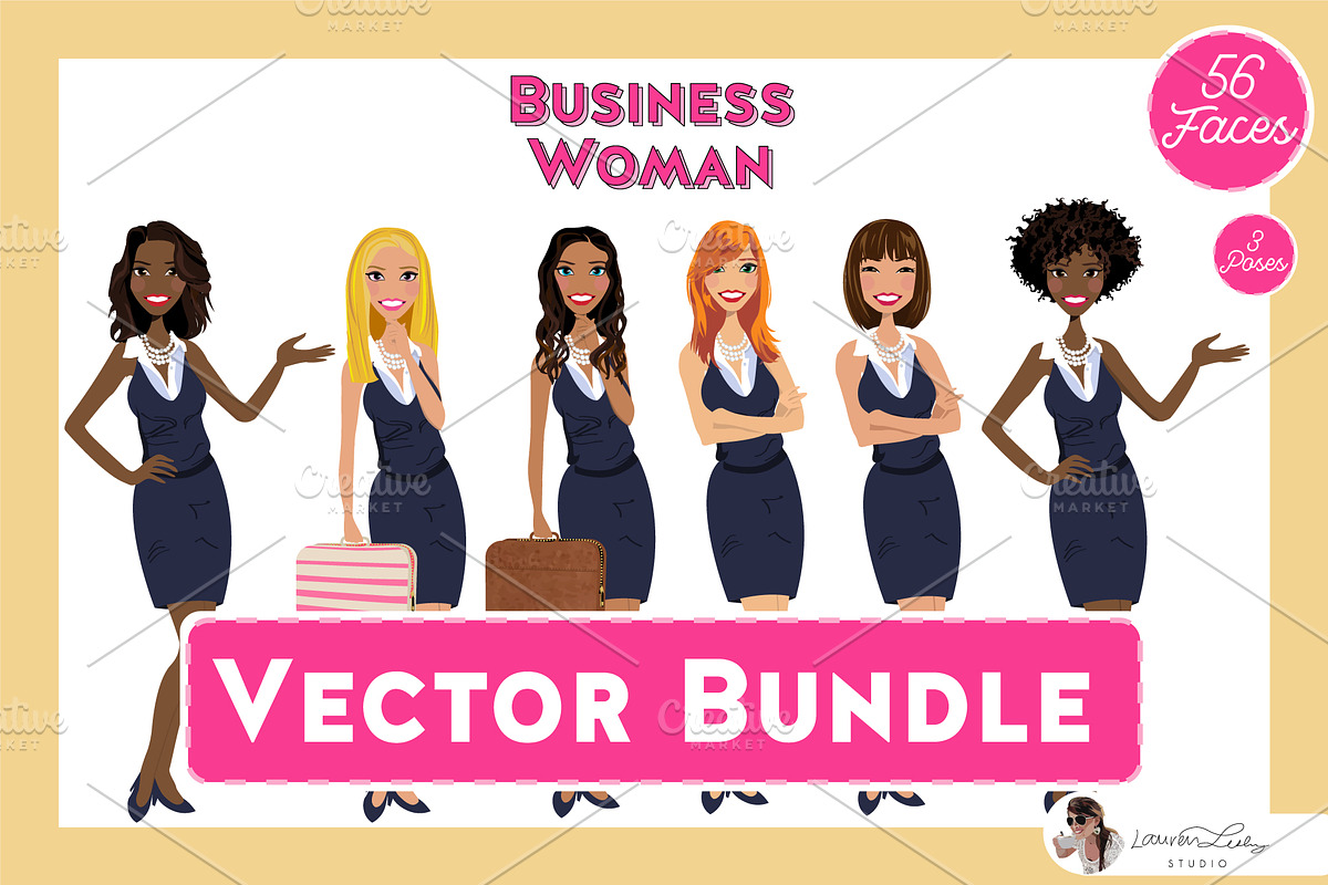 Business Woman | Vector Bundle in Illustrations - product preview 8