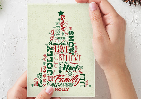 Typographic Christmas Tree in Illustrations - product preview 2