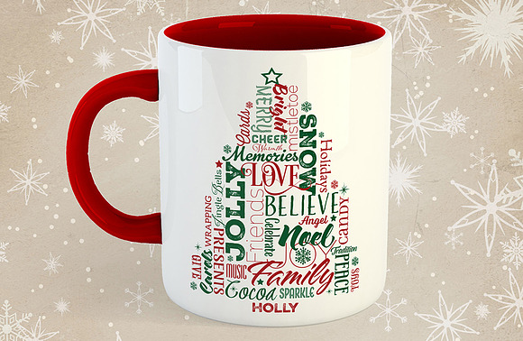 Typographic Christmas Tree in Illustrations - product preview 3