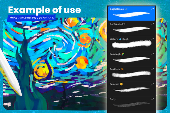 VAN GOGH brushes for Procreate 5 in Add-Ons - product preview 5