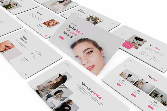 Makeup Artist Powerpoint Template in PowerPoint Templates - product preview 4