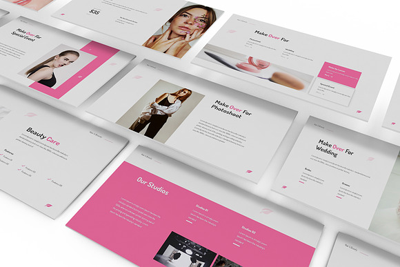 Makeup Artist Powerpoint Template in PowerPoint Templates - product preview 5