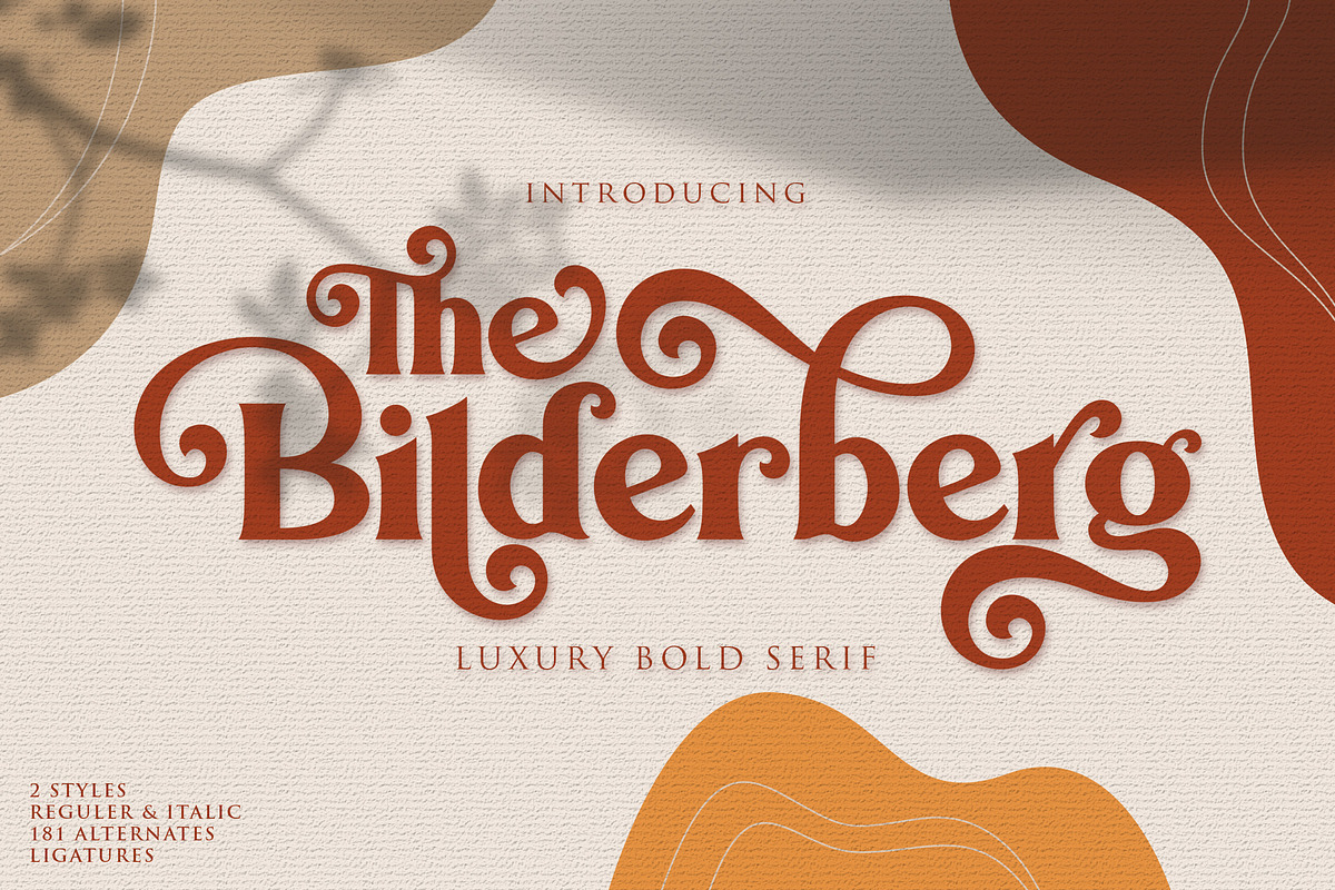 Bilderberg | Luxury Bold Serif in Serif Fonts - product preview 8